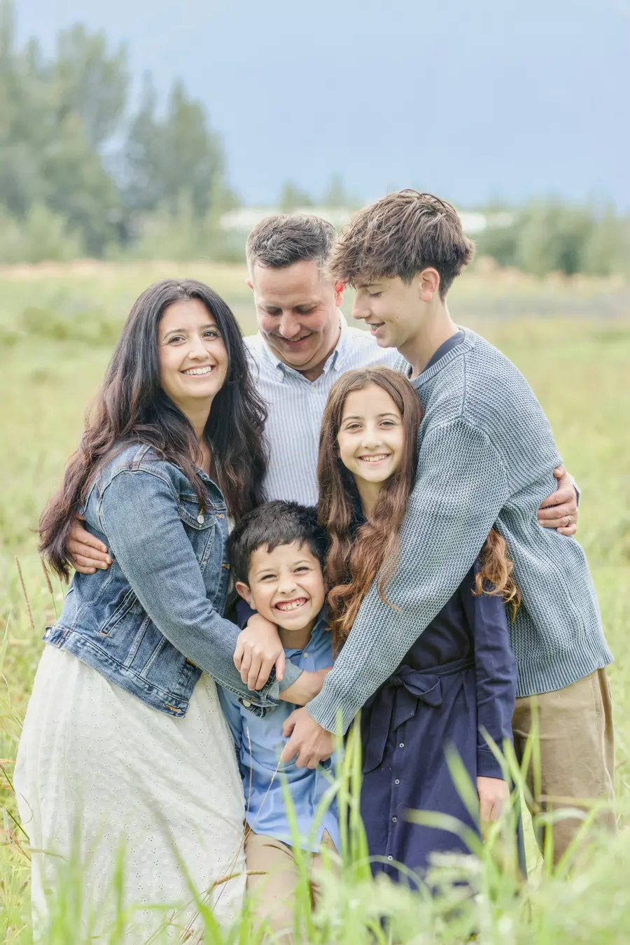 Três gerações de uma família